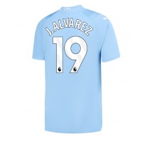 Manchester City Julian Alvarez #19 Hemmatröja 2023-24 Korta ärmar